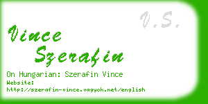 vince szerafin business card